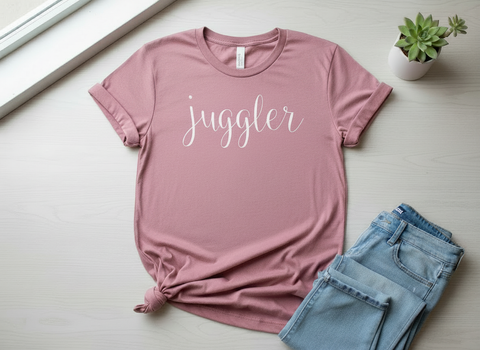 Mauve 'Juggler' T-shirt - Shop Happy Mama 