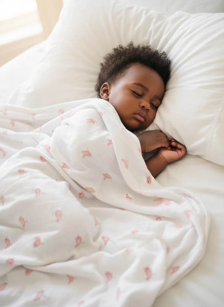 Pink bird Blanket Set - Shop Happy Mama 