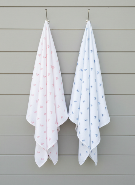 Pink bird Blanket Set - Shop Happy Mama 