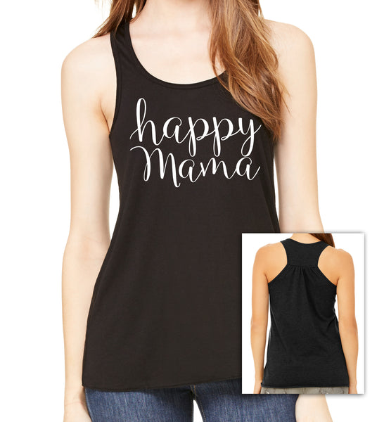 Flowy Black Racerback Tank - Us+Four