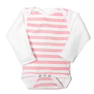 Pink Striped UnderBib Bodysuit - Us+Four