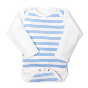 Blue Striped UnderBib Bodysuit - Us+Four